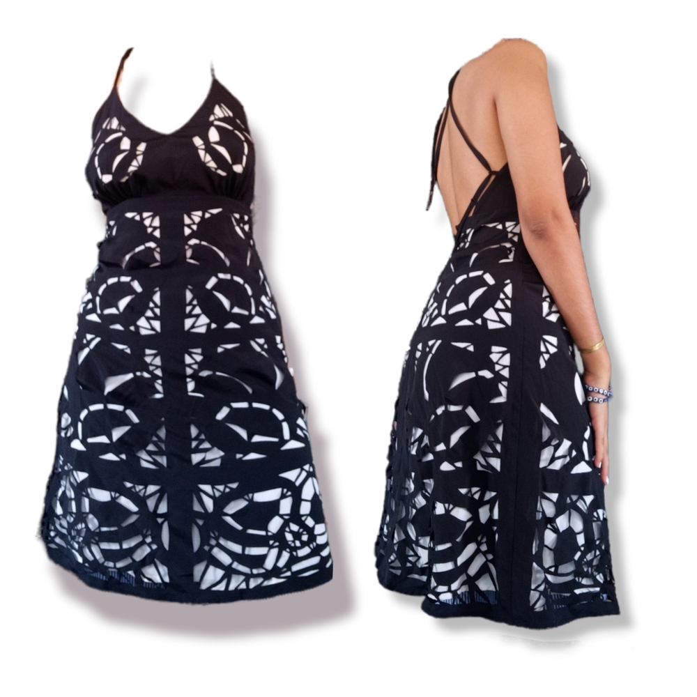 Solitaire Backless Dress - Cut Design